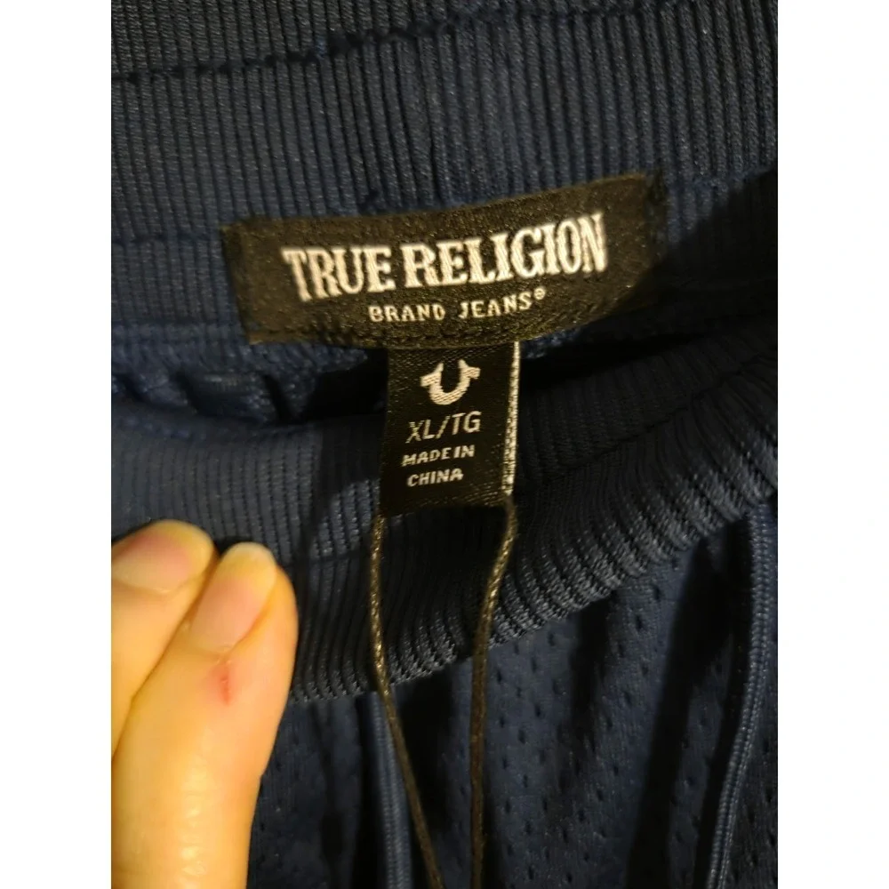 True Religion Mens Basketball Shorts‎ Blue Size XL